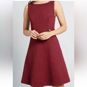ModCloth Women's Sleeveless A-Line Knee Length Dress